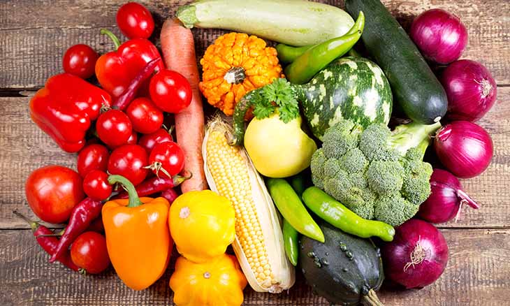 Pile of vegetables